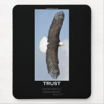 TRUST Bald Eagle Motivational mousepads