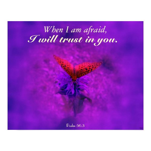 Trust Christian Poster print
