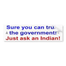 trust goverment bumper sticker