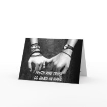 "Trust" Greeting card