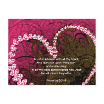 Trust in God with All Your Heart Proverbs 3:5 postcards by Christian_gifts Trust in God with All Your Heart Proverbs 3:5 postcards