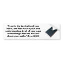 Trust in the Lord bumper stickers