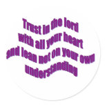 Trust in The Lord Round Sticker