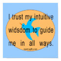 Trust Intuition Motivational Poster posters