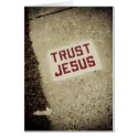 "TRUST JESUS" Card