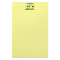 Trust Me -- All Under Control Customized Stationery