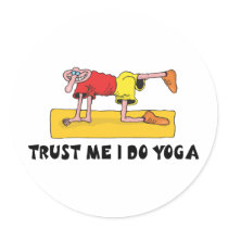 Trust Me I Do Yoga Sticker