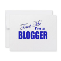 Trust Me I'm a Blogger Personalized Announcement