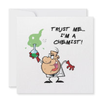Trust Me, I'm a Chemist Custom Invites