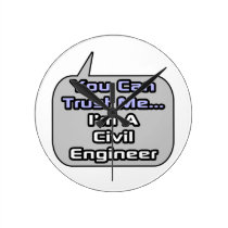 Trust Me .. I'm a Civil Engineer wall clocks