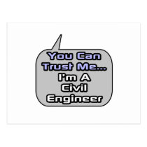 Trust Me .. I'm a Civil Engineer postcards