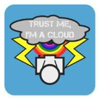 Trust me I'm a cloud Sticker