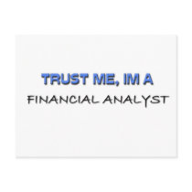 Trust Me I'm a Financial Analyst postcards