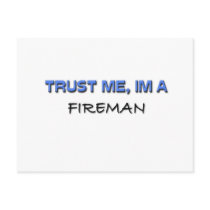 Trust Me I'm a Fireman postcards