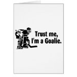 Trust Me Im A Goalie Hockey cards