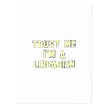 Trust Me I'm a Librarian Postcard