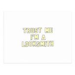 Trust Me I'm a Locksmith Postcard