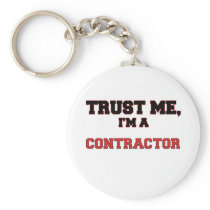 Trust Me I'm a My Contractor Keychain