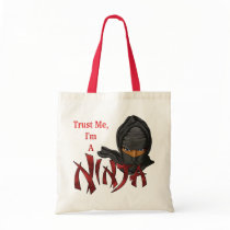 Trust Me I'm A Ninja Tote Bags