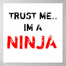 TRUST ME.. IM A NINJA POSTERS