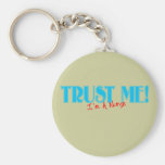Trust Me I'm A Nurse blue and red Keychain