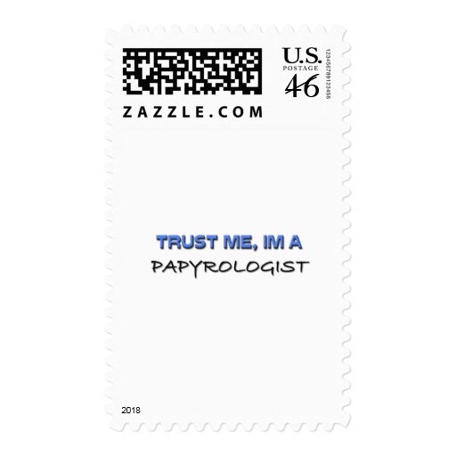 Trust Me I'm a Papyrologist Stamp