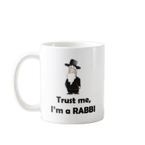 Trust me I'm a rabbi - Funny jewish humor Mugs