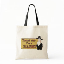 Trust Me - I'M A RABBI - Great Jewish humor Bags