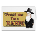 Trust Me - I'M A RABBI - Great Jewish humor cards