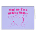 Trust Me I'm a Wedding Planner Products cards