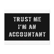 Trust Me I'm An Accountant Post Card