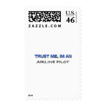 Trust Me I'm an Airline Pilot Stamp