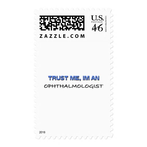 Trust Me I'm an Ophthalmologist Postage Stamp