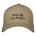 Trust Me,I'm Perfect Hat embroidered hats