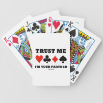 Trust Me I'm Your Partner (Bridge Card Suits) Bicycle Card Deck