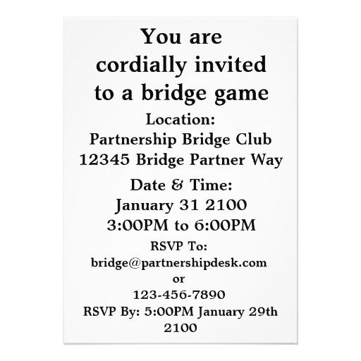 Trust Me I'm Your Partner (Four Card Suits) Custom Announcements