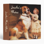 Trust (Saint Bernard) by Charles Burton Barber 3 Ring Binders