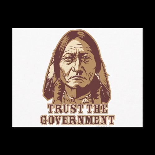 Trust The Government Postcard