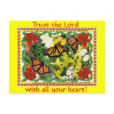 Trust the Lord with all your heart ! postcard by Katerpillaf Trust the Lord with all your heart ! postcard