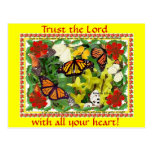 Trust the Lord with all your heart ! postcard