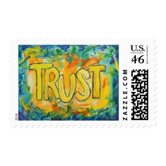 Trust Word Personalized Custom Postage Stamps