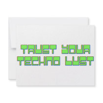 Trust Your Techno Lust invitations