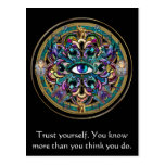 Trust Yourself ~ The Eyes of the World Mandala Postcards