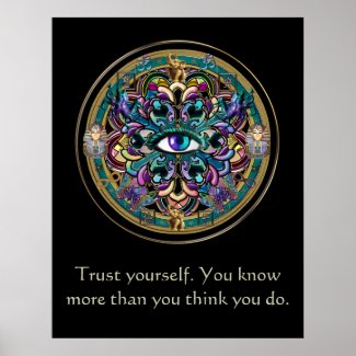 Trust Yourself ~ The Eyes of the World Mandala Poster