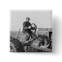 Trusty Old Tractor, 1930s Buttons