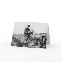 Trusty Old Tractor, 1930s Greeting Card