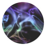 truth...an illusion round sticker