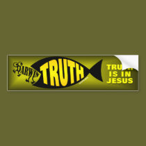 Truth is in Jesus bumper stickers