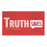 Truth Saves Cards business cards