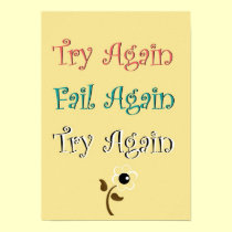 Try Again Poster posters